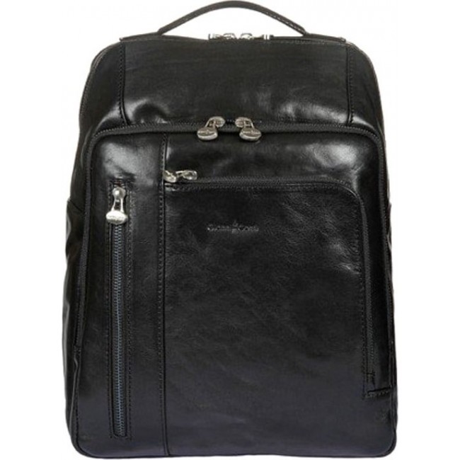 Кожаный рюкзак Gianni Conti 913765 Черный - фото №2