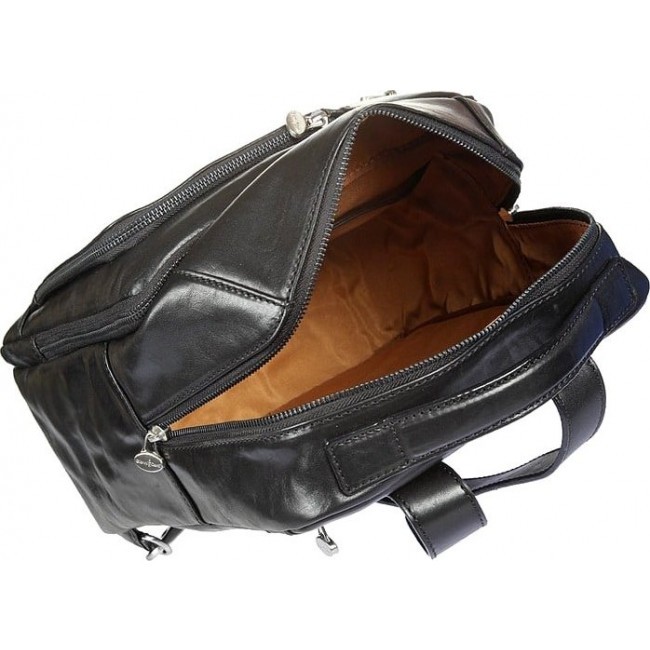 Кожаный рюкзак Gianni Conti 913765 Черный - фото №3