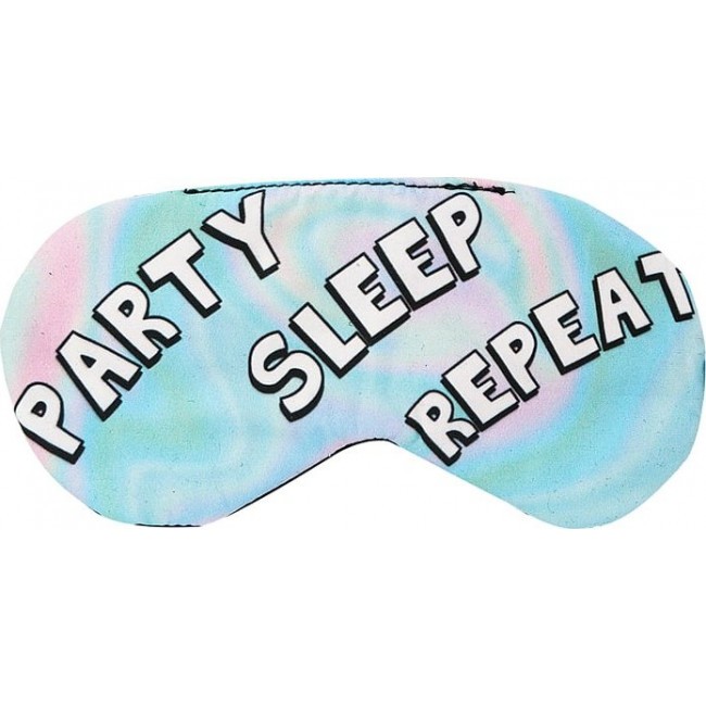 Маска для сна Kawaii Factory Маска для сна "Party, Sleep, Repeat" Цветной - фото №1