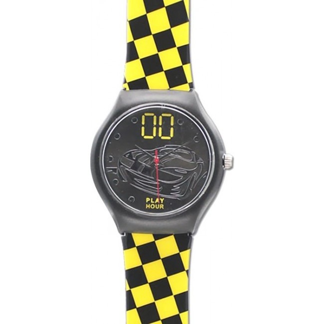 часы Kawaii Factory Часы "Link - Race" Черно-желтая клетка - фото №2