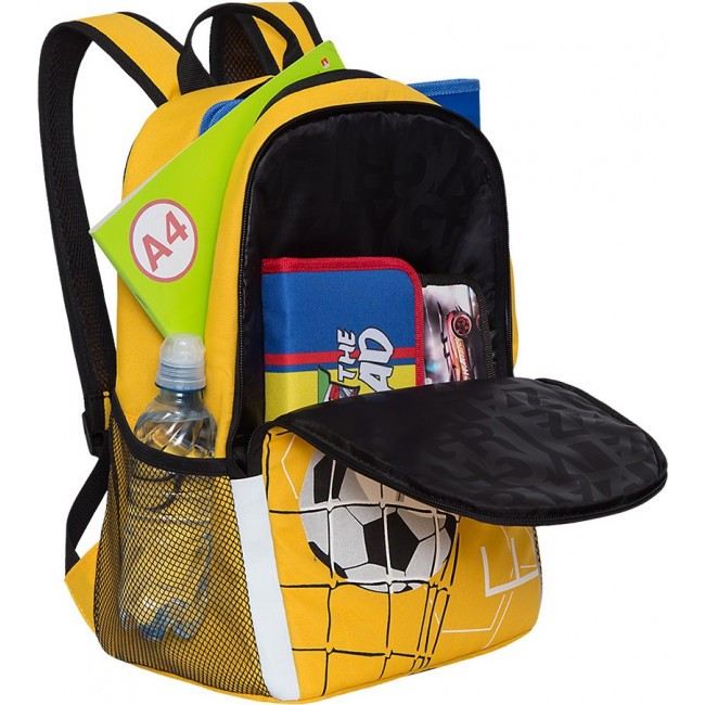 Рюкзак школьный Grizzly RB-151-5 желтый - фото №5