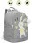 Рюкзак школьный Grizzly RG-263-3 Зайчик серый - фото №1