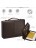 Мужская сумка Brialdi Campania Рельефный коричневый - фото №2