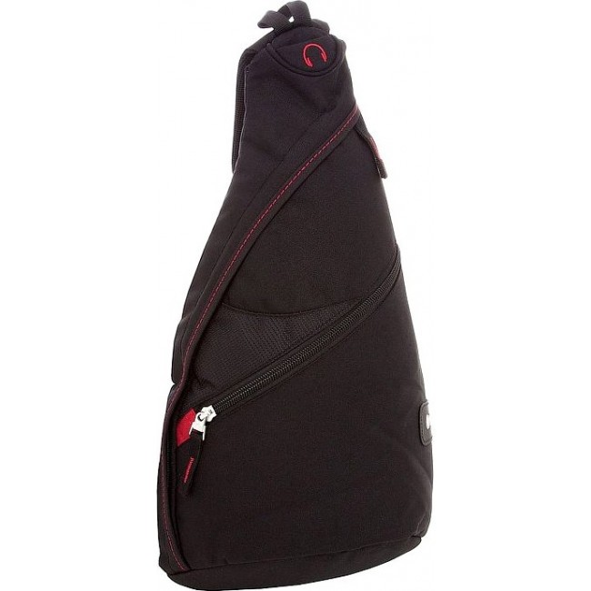Городской рюкзак на одно плечо Wenger SLING BAG Черно-красный - фото №1