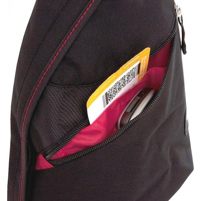 Городской рюкзак на одно плечо Wenger SLING BAG Черно-красный - фото №7