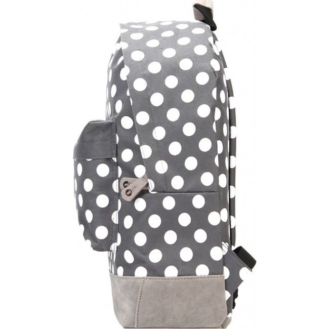 Рюкзак Mi-Pac Backpack Серый в горошек - фото №4