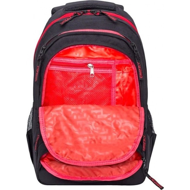 Рюкзак Grizzly RU-806-1 Черный с красным - фото №5