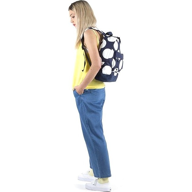Рюкзак Mi-Pac Backpack Синий с большими точками - фото №6