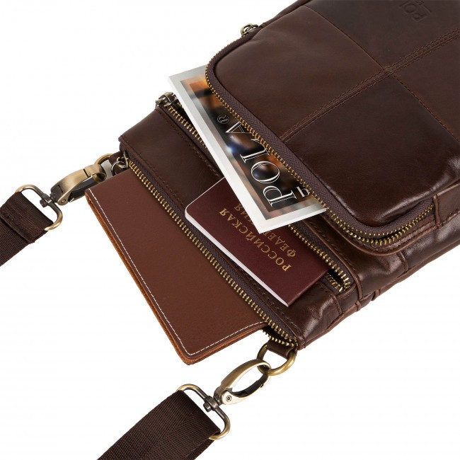 Сумка Polar 0500302-1 brown Коричневый - фото №7