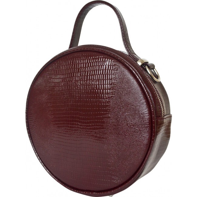Кожаная женская сумка Carlo Gattini Avio Бордовый Burgundy - фото №2