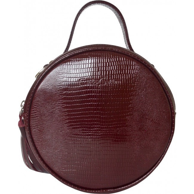 Кожаная женская сумка Carlo Gattini Avio Бордовый Burgundy - фото №1