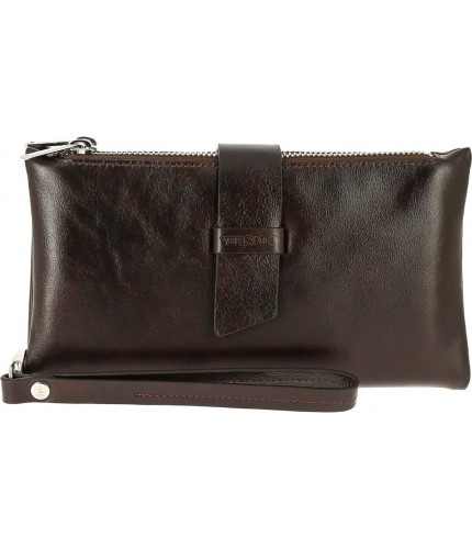 Мужской клатч Versado VD033 Dark brown Темно-коричневый- фото №1