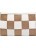 Клатч Kawaii Factory Сумка-клатч "Chess" Бело-коричневый - фото №1