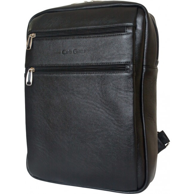 Кожаный рюкзак Carlo Gattini Berutto 3064-01 Черный Black - фото №1