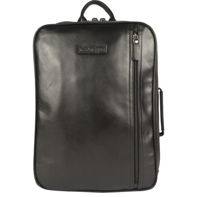 Кожаный рюкзак Carlo Gattini Vivaro 3075-01 Черный Black - фото №2
