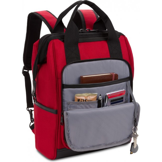 Рюкзак SwissGear Doctor Bags 16.5" Красный/черный - фото №5