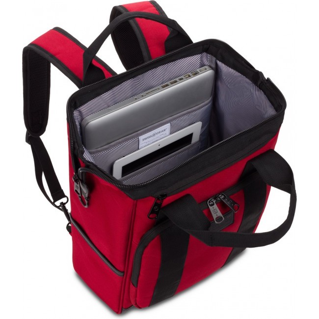 Рюкзак SwissGear Doctor Bags 16.5" Красный/черный - фото №7