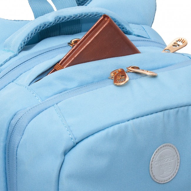 Рюкзак школьный Grizzly RG-266-2 голубой - фото №6