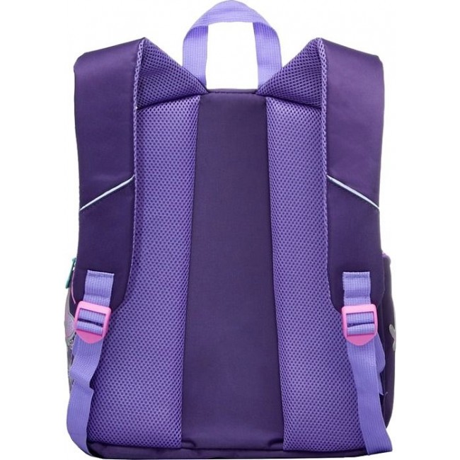 Рюкзак с ортопедической спинкой Grizzly RG-662-1 Фиолетовый бабочки - фото №4