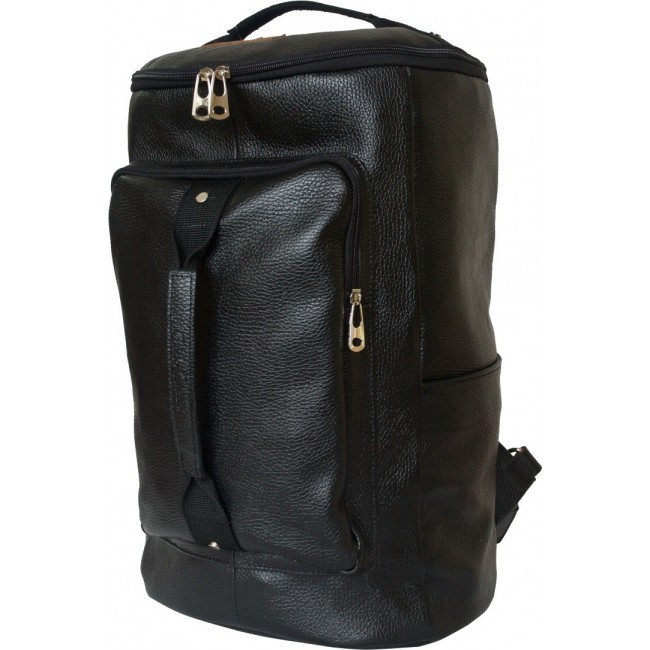 Кожаный рюкзак Carlo Gattini Verdello 3054-01 Черный Black - фото №1