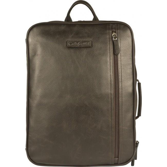 Кожаный рюкзак Carlo Gattini Vivaro 3075-04 Темно-коричневый Brown - фото №2