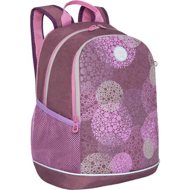 Рюкзак школьный Grizzly RG-163-1 темно-розовый - фото №1