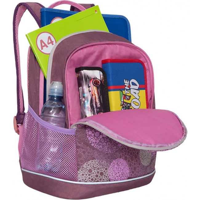 Рюкзак школьный Grizzly RG-163-1 темно-розовый - фото №5