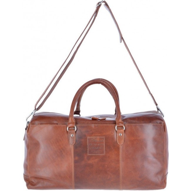 Дорожная сумка Ashwood Leather 1666 Светло-коричневый Chestnut - фото №1
