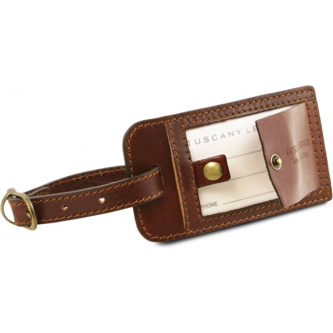 Дорожная кожаная сумка Tuscany Leather Voyager с боковыми карманами большой размер TL141281 Темно-коричневый - фото №8