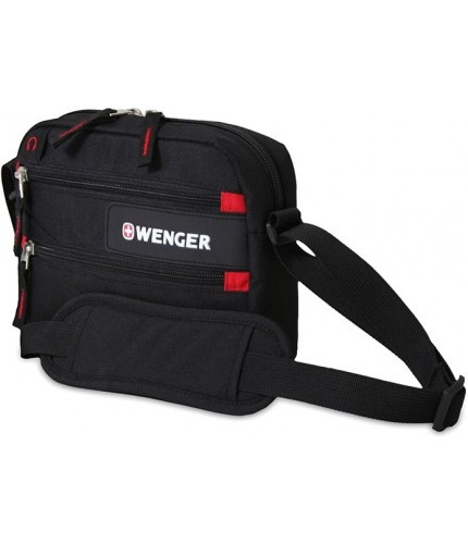 Сумка через плечо Wenger HORIZONTAL ACCESSORY BAG Черно-красный- фото №1