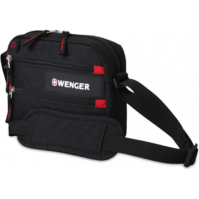 Сумка через плечо Wenger HORIZONTAL ACCESSORY BAG Черно-красный - фото №1