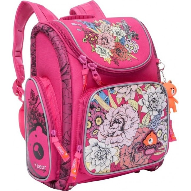 Рюкзак Orange Bear SI-10 Цветы (розовый) - фото №2
