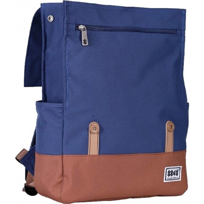 Рюкзак 8848 bags 173-002 Темно-синий-коричневый 15,6 дюймов - фото №5