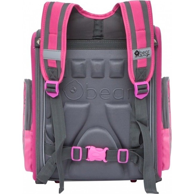 Школьный рюкзак для девочки Orange Bear S-15 Котята и бабочки (розовый с серым) - фото №3