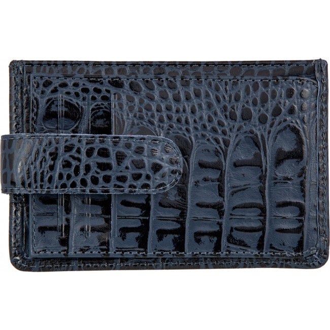 Кредитница Sergio Belotti 7401 croco blue - фото №4