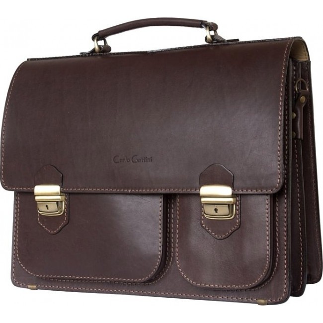 Мужская сумка Carlo Gattini Fagetto 2004 Темно-коричневый - фото №2