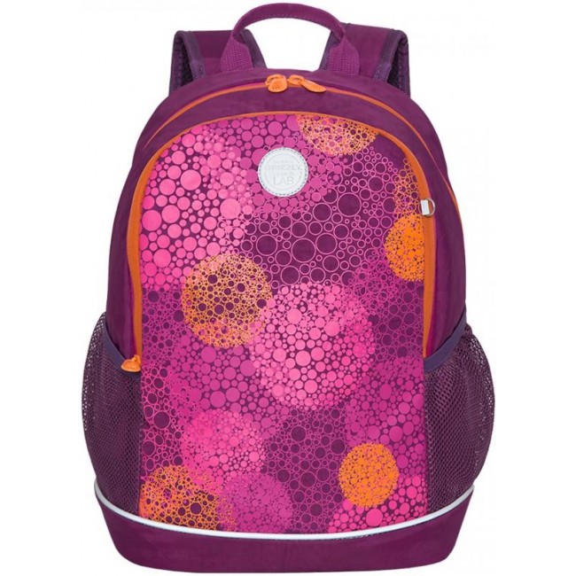 Рюкзак школьный Grizzly RG-163-1 фиолетовый - фото №1