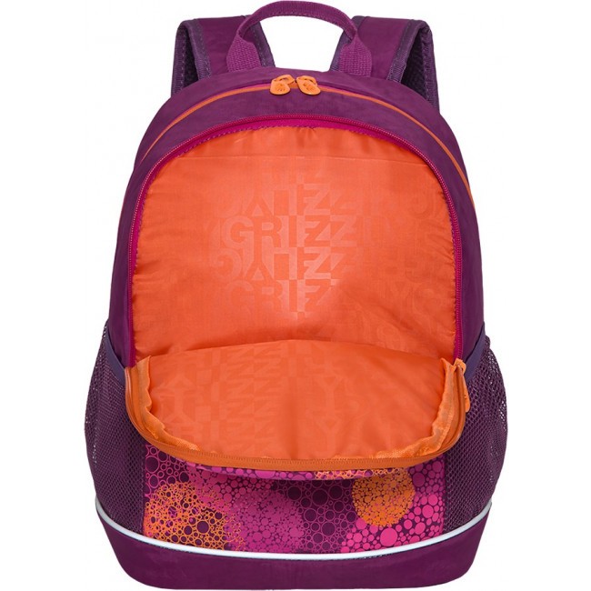 Рюкзак школьный Grizzly RG-163-1 фиолетовый - фото №4
