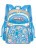 Школьный рюкзак для девочки Grizzly RG-663-2 Цветочки Бежево-голубой - фото №1