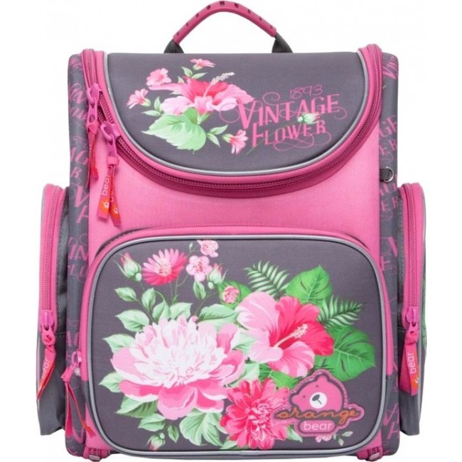 Рюкзак Orange Bear SI-12 Цветы (розовый) - фото №1