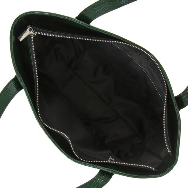 Женская сумка Versado VG505 Зеленый green croco - фото №3