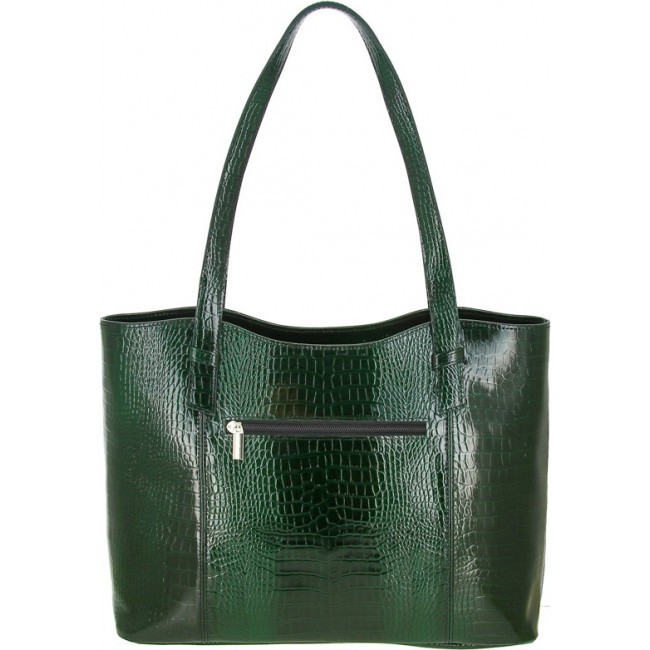 Женская сумка Versado VG505 Зеленый green croco - фото №4