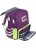 Школьный рюкзак Pola Д1308 Цветы Фиолетовый - фото №10