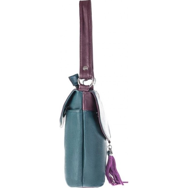 Женская сумка OrsOro D-104 Изумруд - винный - фото №2