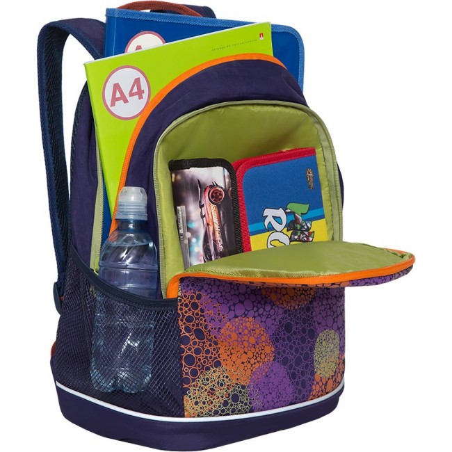 Рюкзак школьный Grizzly RG-163-1 синий - фото №5