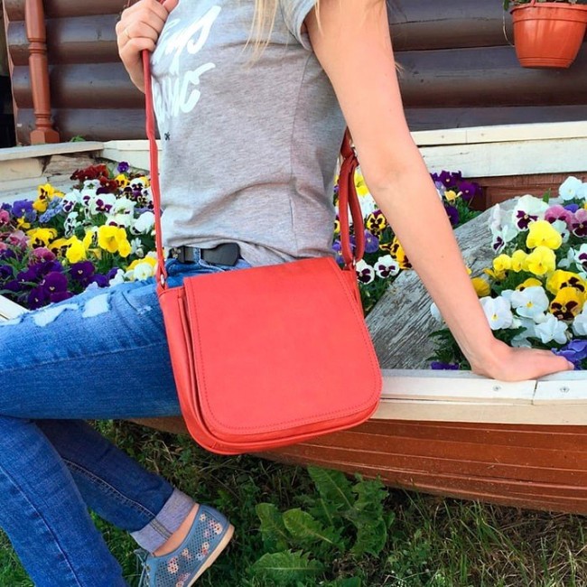 Женская сумка Trendy Bags FABRA Оранжевый - фото №5