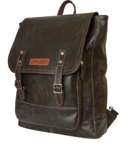 Кожаный рюкзак Carlo Gattini Montalfano 3065-04 Темно-коричневый Brown- фото №2