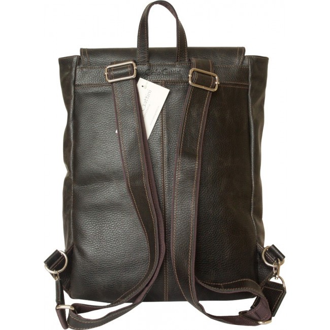 Кожаный рюкзак Carlo Gattini Montalfano 3065-04 Темно-коричневый Brown - фото №3