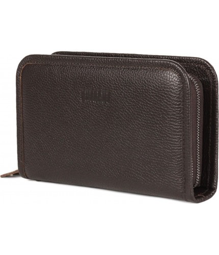 Клатч Brialdi Tucson Relief brown Коричневый- фото №1