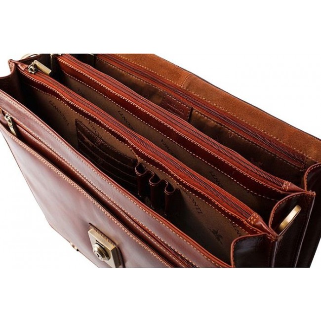 Мужская сумка Visconti VT-9 Zeus Желтовато-коричневый - фото №4